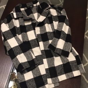 Fashion Nova plaid duster jacket